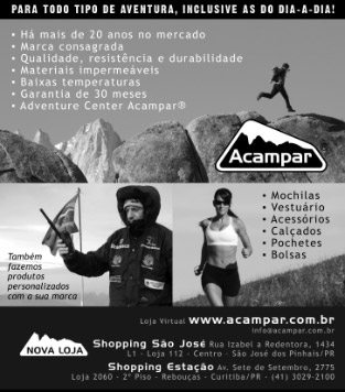 Acampar: An&uacute;ncio para Jornal Mountain Voices 