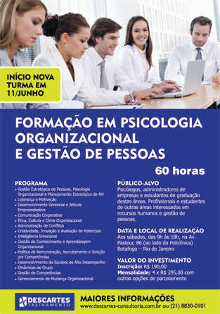 Cartaz: Descartes Consultoria Cartaz: Descartes Consultoria