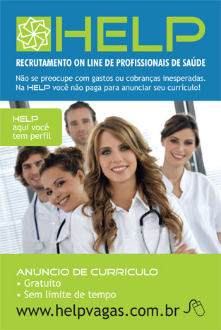 Cartaz: Help - Recrutamento de profissionais de saúde Cartaz: Help - Recrutamento de profissionais de saúde
