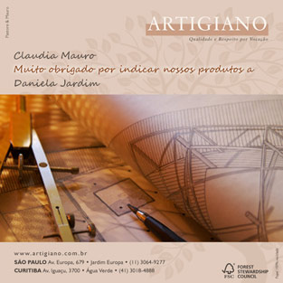 Cart&atilde;o tem&aacute;tico Artigiano