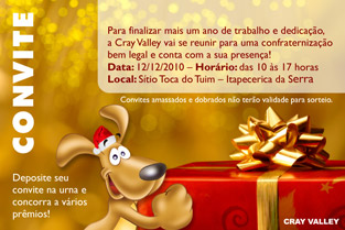 Convite de Confraternização de final de ano - Cray Valley Convite de Confraternização de final de ano - Cray Valley