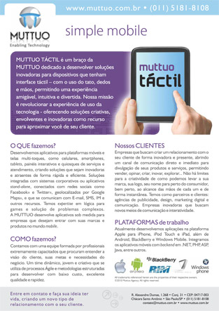 Folheto Muttuo Tactil Folheto Muttuo Tactil