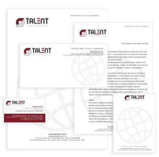 Identidade Visual : Talent Word Bureau Identidade Visual : Talent Word Bureau