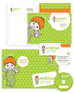 Identidade Visual Anjinhos da Vida Identidade Visual Anjinhos da Vida
