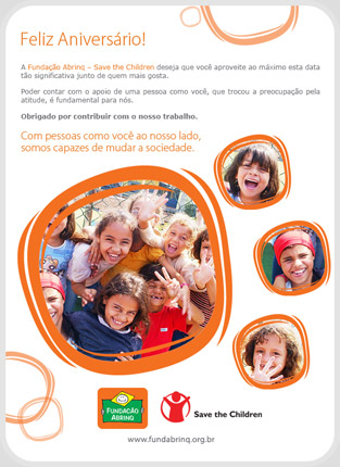 Email Marketing: Funda&ccedil;&atilde;o Abrinq - Save the Children
