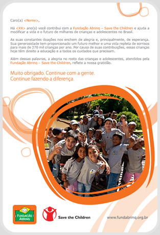 Email Marketing: Funda&ccedil;&atilde;o Abrinq - Save the Children