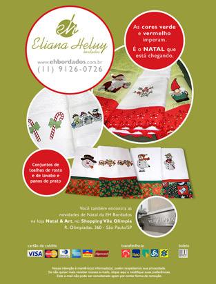 Email Marketing: Eliana Heluy Bordados - Natal 2010