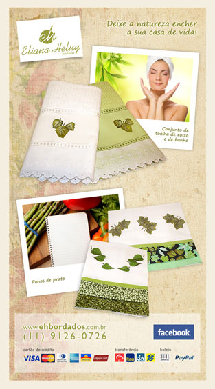 Email Marketing: Eliana Heluy Bordados - Folhas 2011