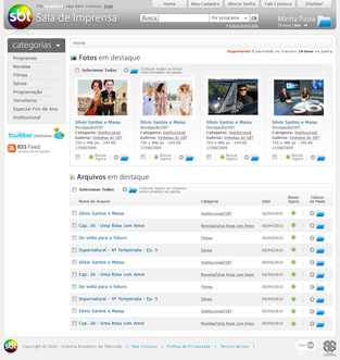Site: SBT Sala de Imprensa Site: SBT Sala de Imprensa