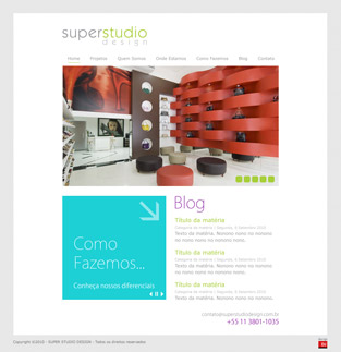 Site: Super Studio Design Site: Super Studio Design